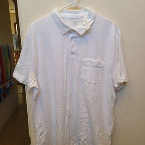 Old Navy White Soft Washed Polo NWT